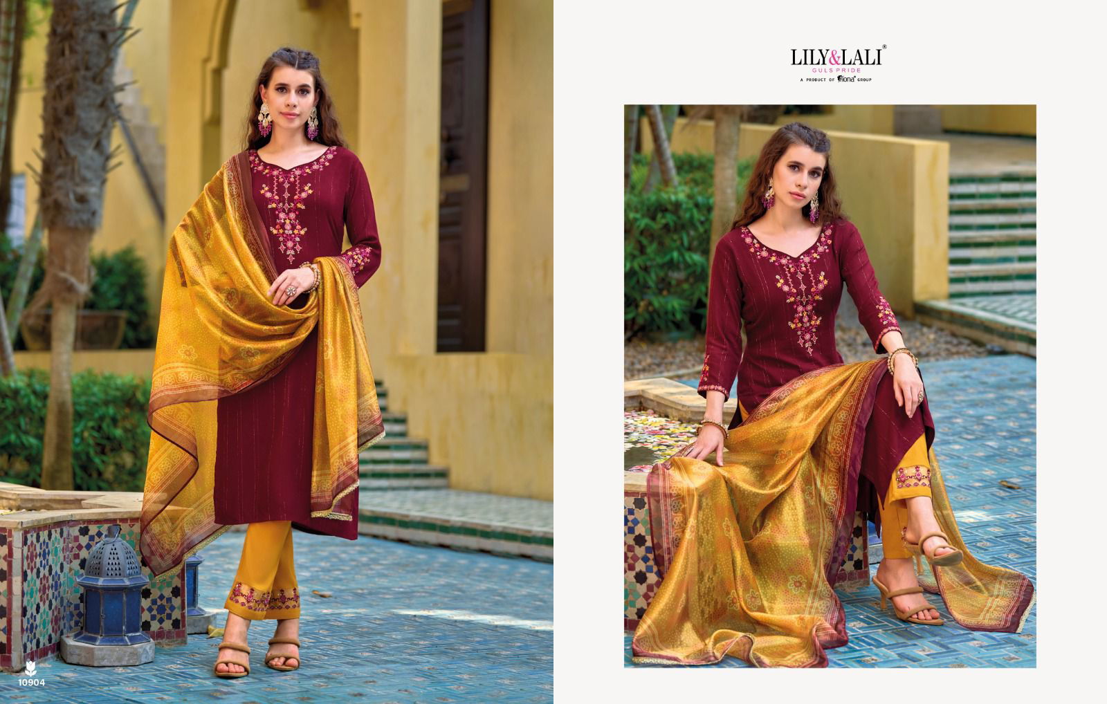 Bandhej Lily And Lali 10901-10906 Readymade Salwar Suits Catalog